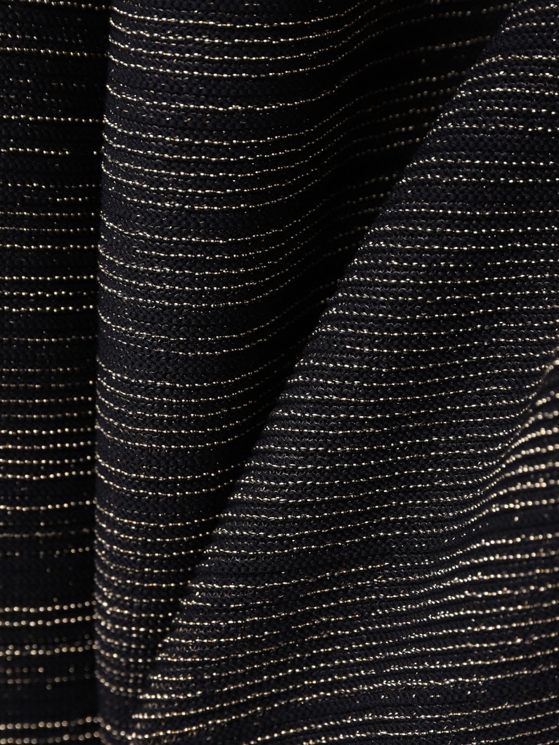 ポッタリー グリッター ラウンデッドヘム スカート 詳細画像 black 2