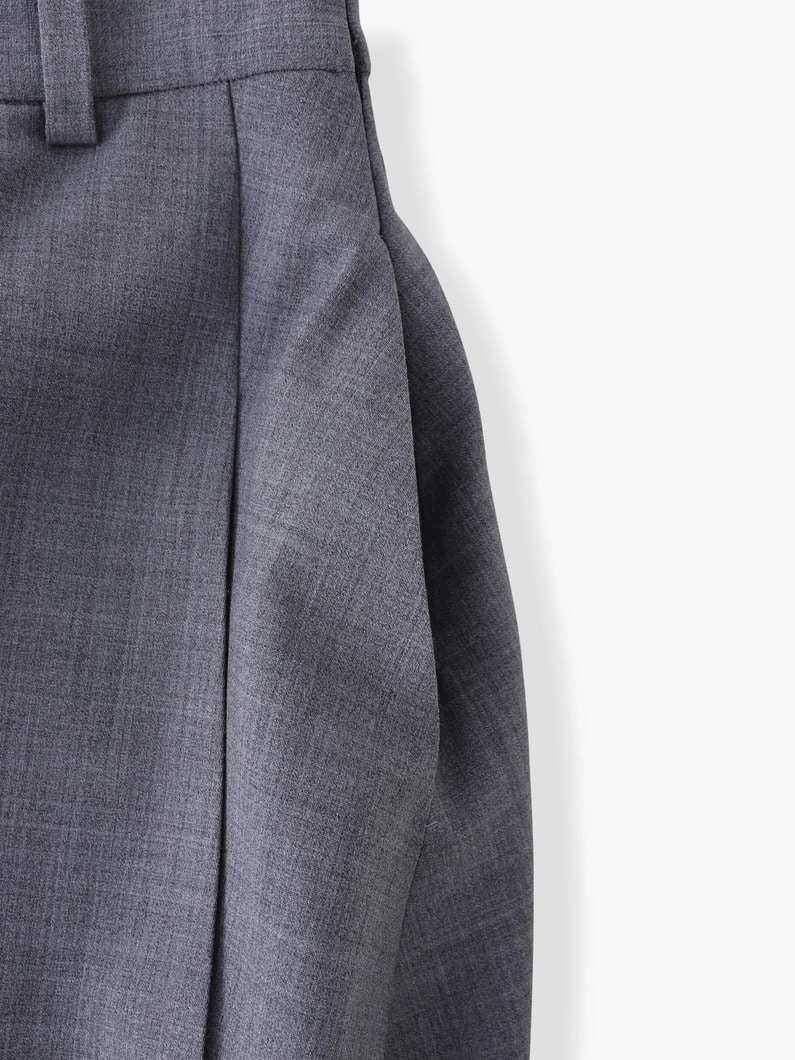 ディフォルムプリーツ スカート（グレー/チャコールグレー） 詳細画像 charcoal gray 3
