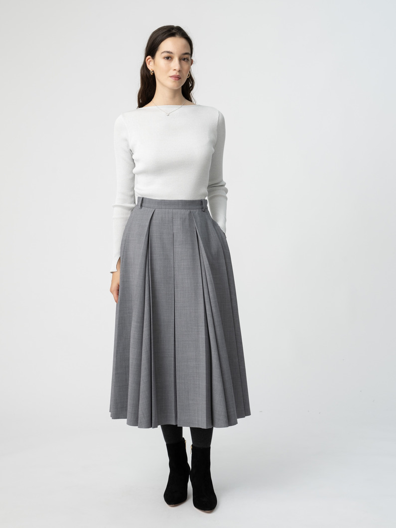 ellie エリー ヘリンボーンスカート グレー ellie エリー ヘリンボーンスカート グレー