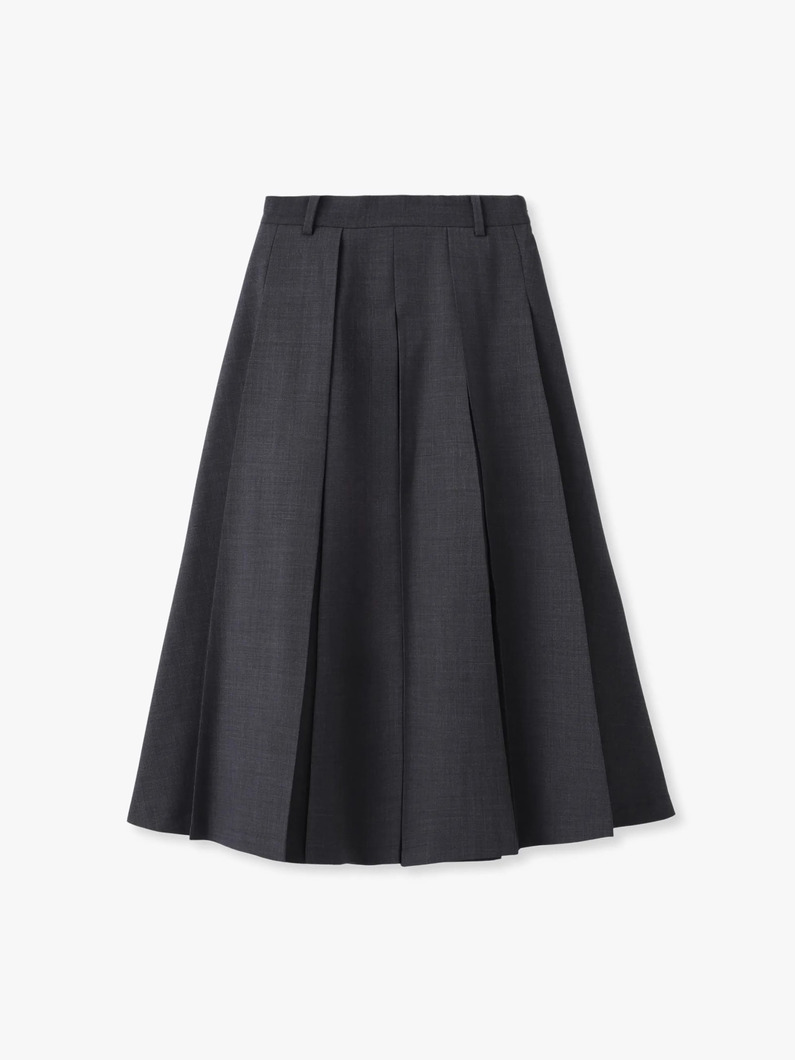 ディフォルムプリーツ スカート（グレー/チャコールグレー） 詳細画像 charcoal gray 3