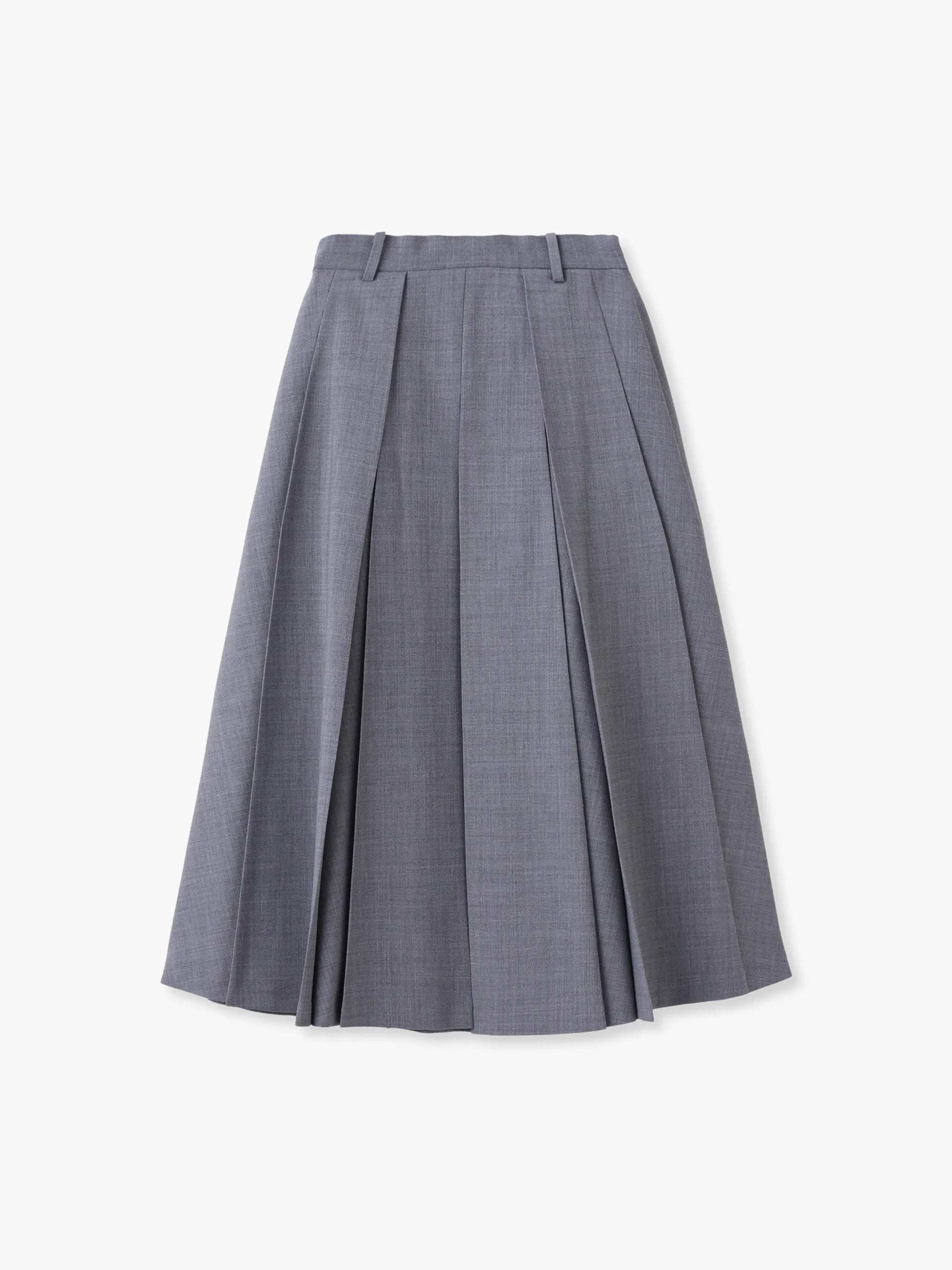 ディフォルムプリーツ スカート（グレー/チャコールグレー