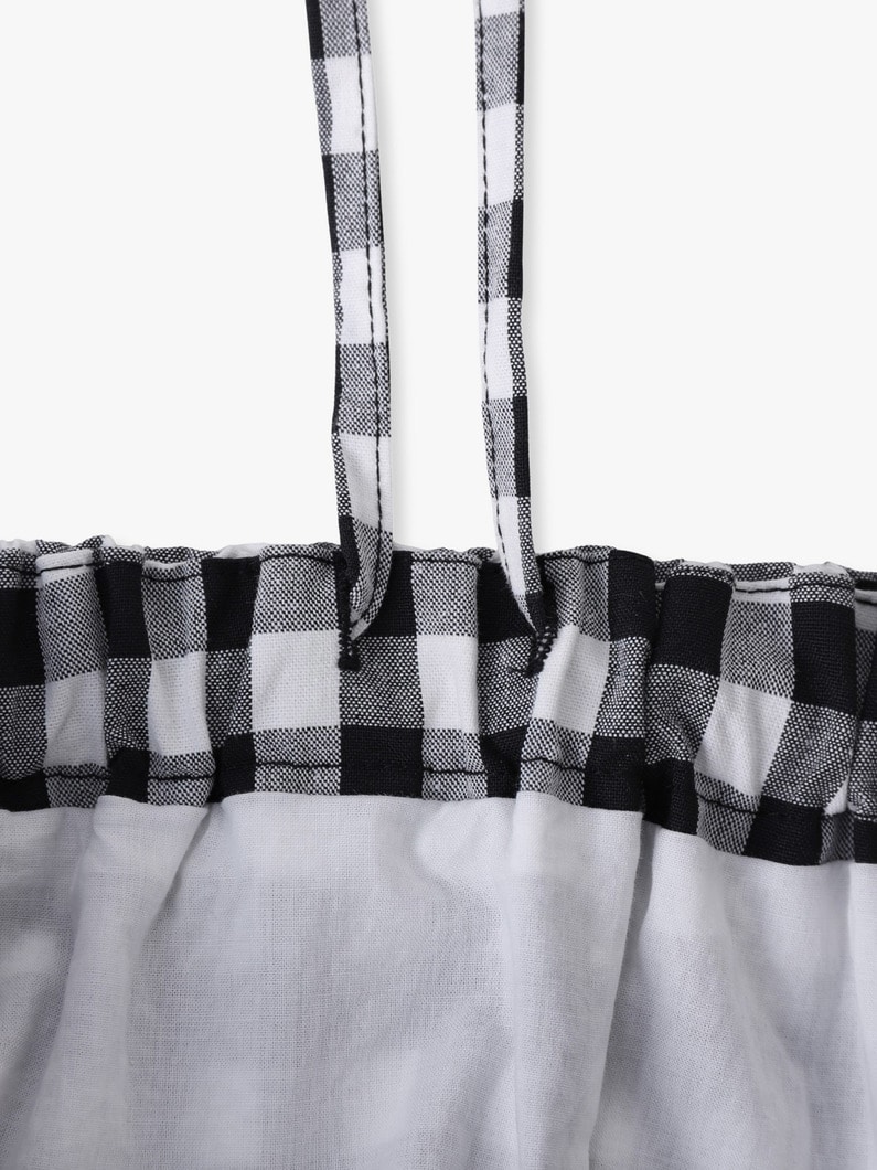 ギンガムチェック バルーン スカート（プレオーダー） 詳細画像 black 2