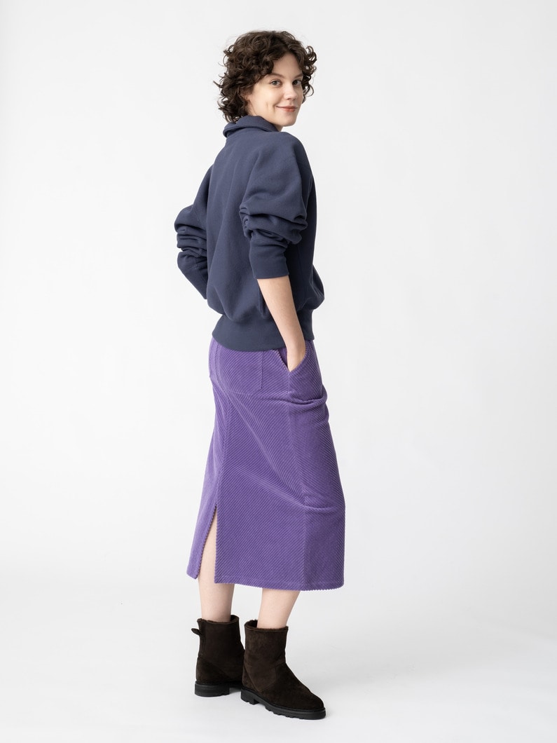 コーデュロイ スカート 詳細画像 purple 2