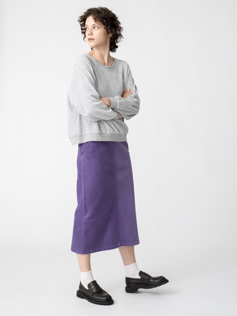 コーデュロイ スカート 詳細画像 purple 3