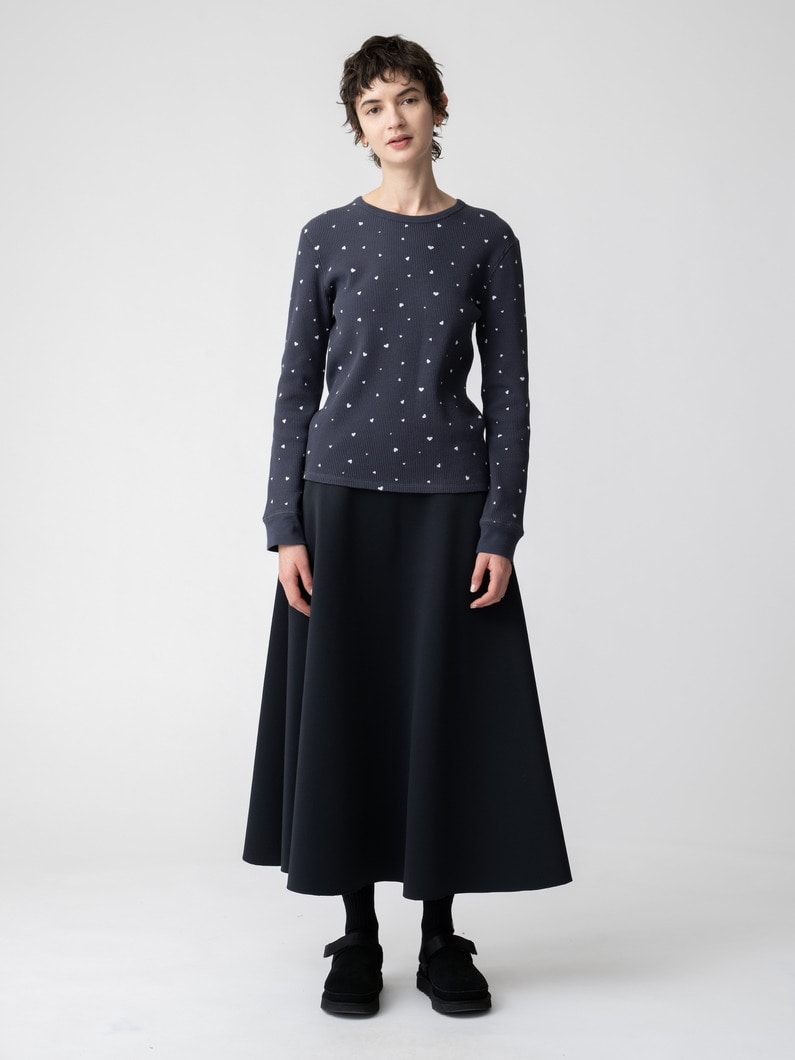 フレアスカート（アイボリー/ブラック） 詳細画像 black 2