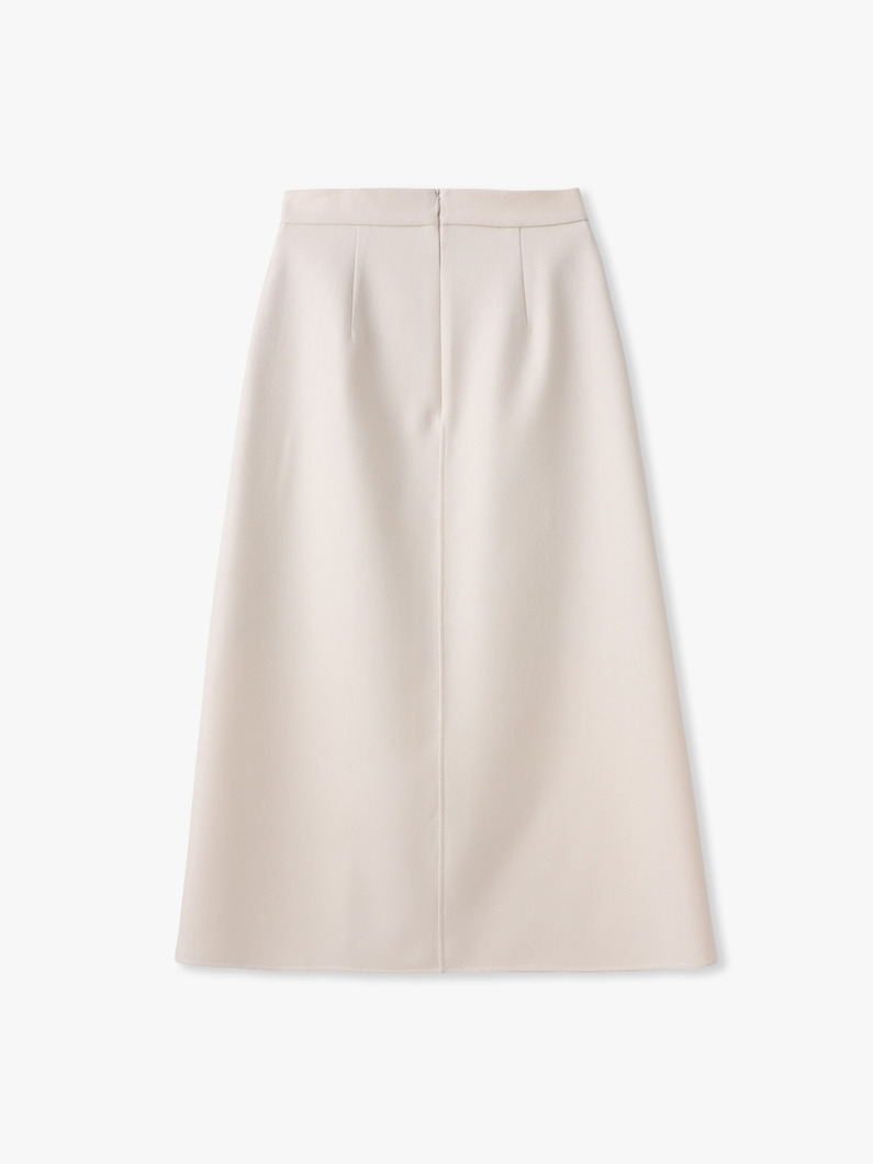 ライトウール メルトン スカート 詳細画像 ivory 1