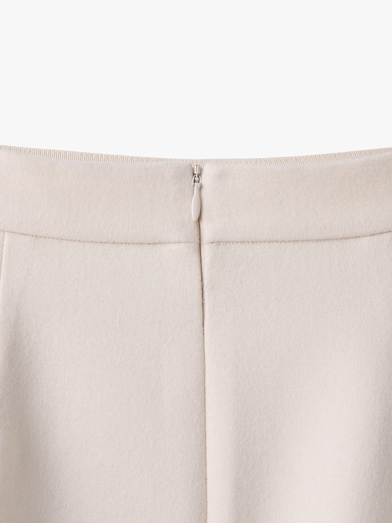 ライトウール メルトン スカート 詳細画像 ivory 2