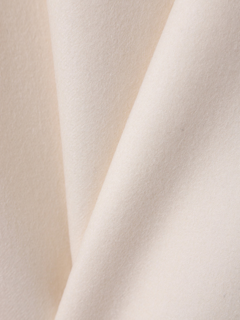 ライトウール メルトン スカート 詳細画像 ivory 4