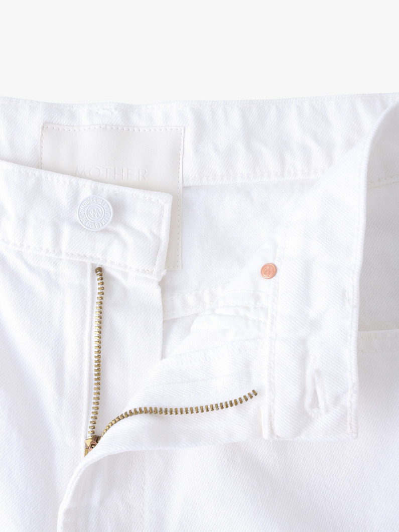 ディッチャ―ローラー ジップ アンクルデニムパンツ（ホワイト） 詳細画像 white 2