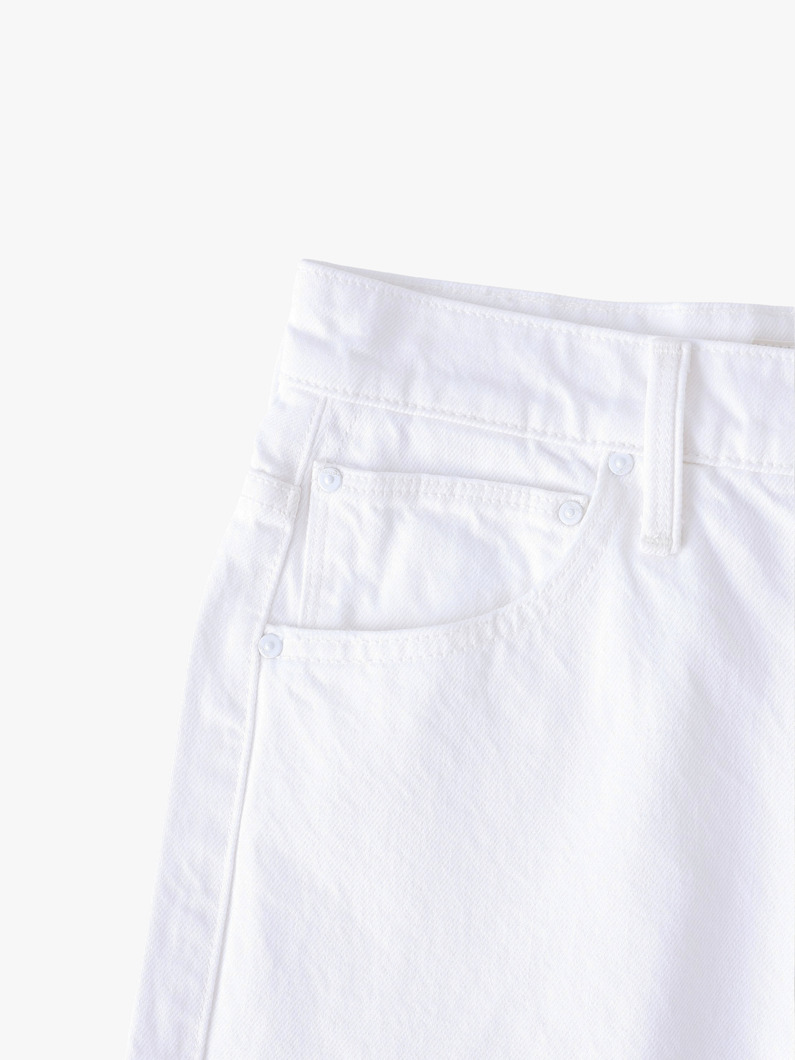 ディッチャ―ローラー ジップ アンクルデニムパンツ（ホワイト） 詳細画像 white 3