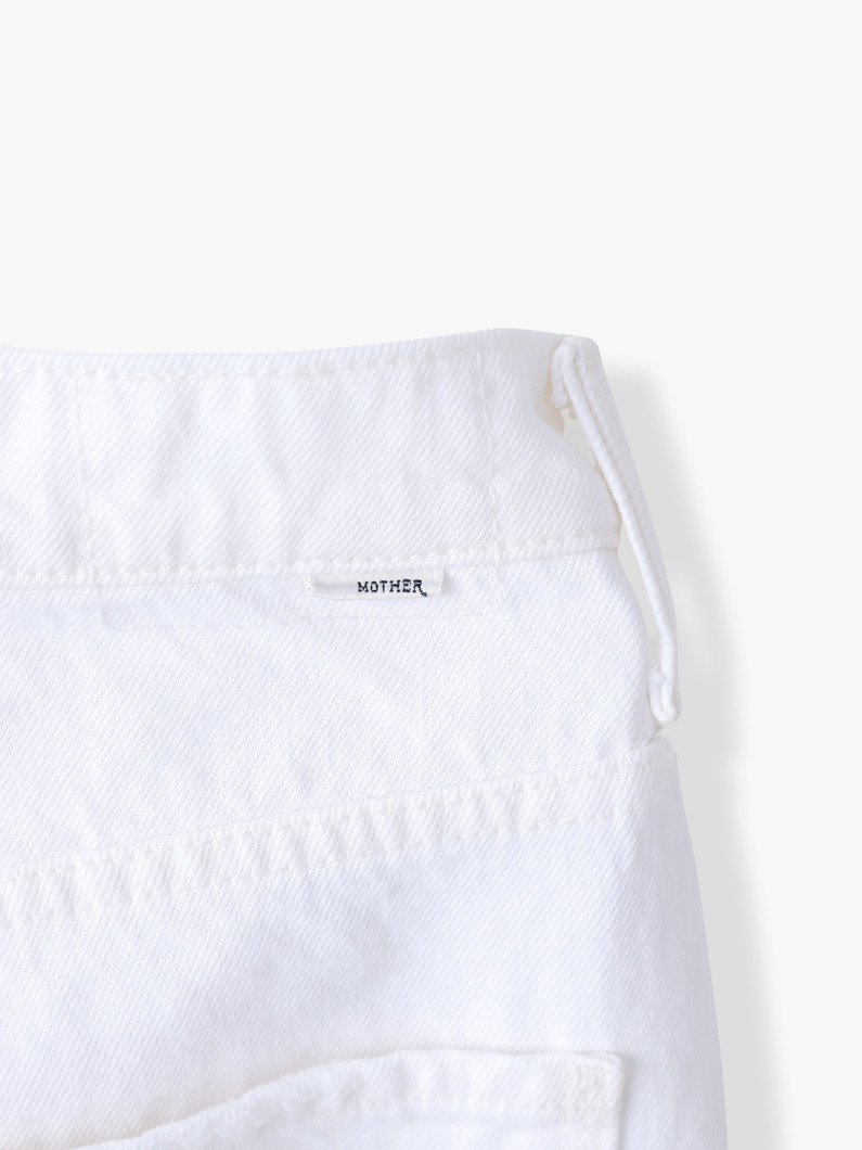 ディッチャ―ローラー ジップ アンクルデニムパンツ（ホワイト） 詳細画像 white 4