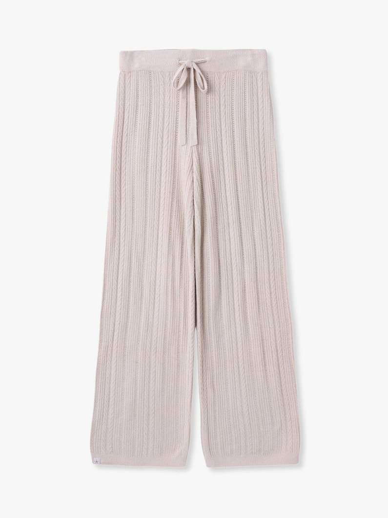 コージーシック ウルトラライト ケーブルニット アンクルパンツ 詳細画像 ivory 4