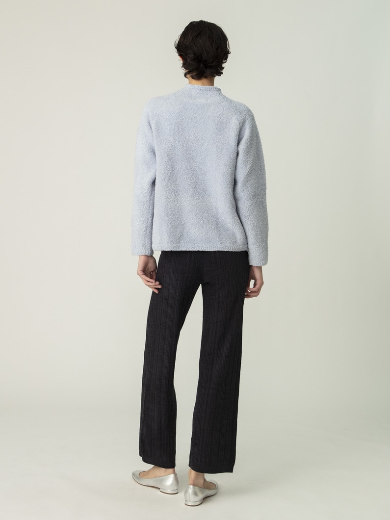 コージーシック ウルトラライト ケーブルニット アンクルパンツ 詳細画像 black 2