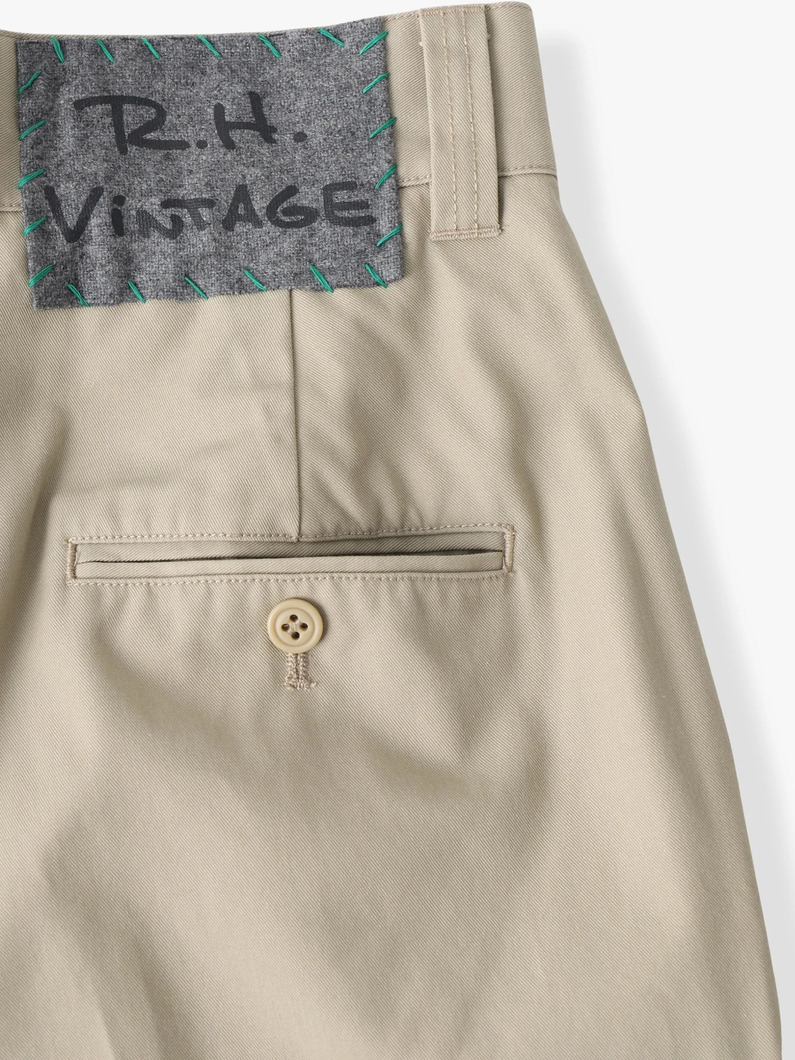 ハイウエスト タックパンツ（ホワイト/ベージュ） 詳細画像 beige 4