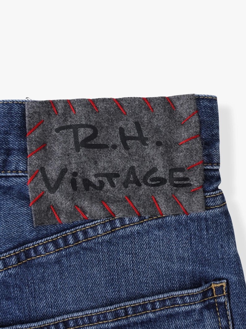 ストレート カットオフ デニムパンツ 詳細画像 blue 4