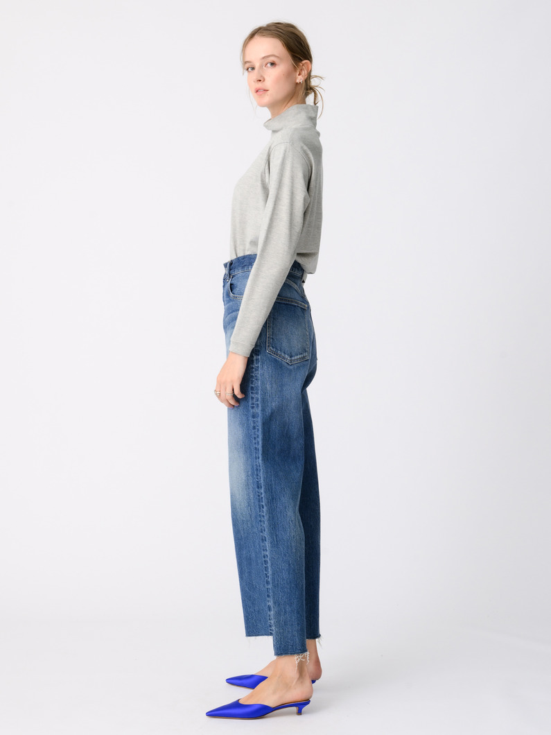 ストレート カットオフ デニムパンツ 詳細画像 blue 5