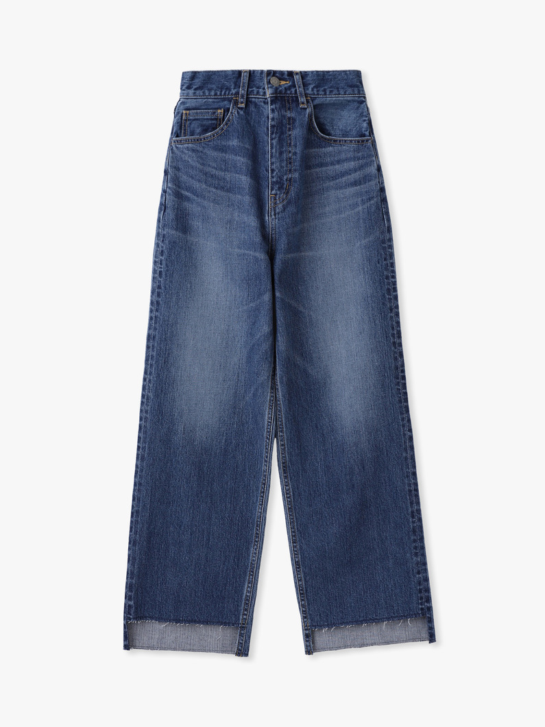 ストレート カットオフ デニムパンツ 詳細画像 blue 7