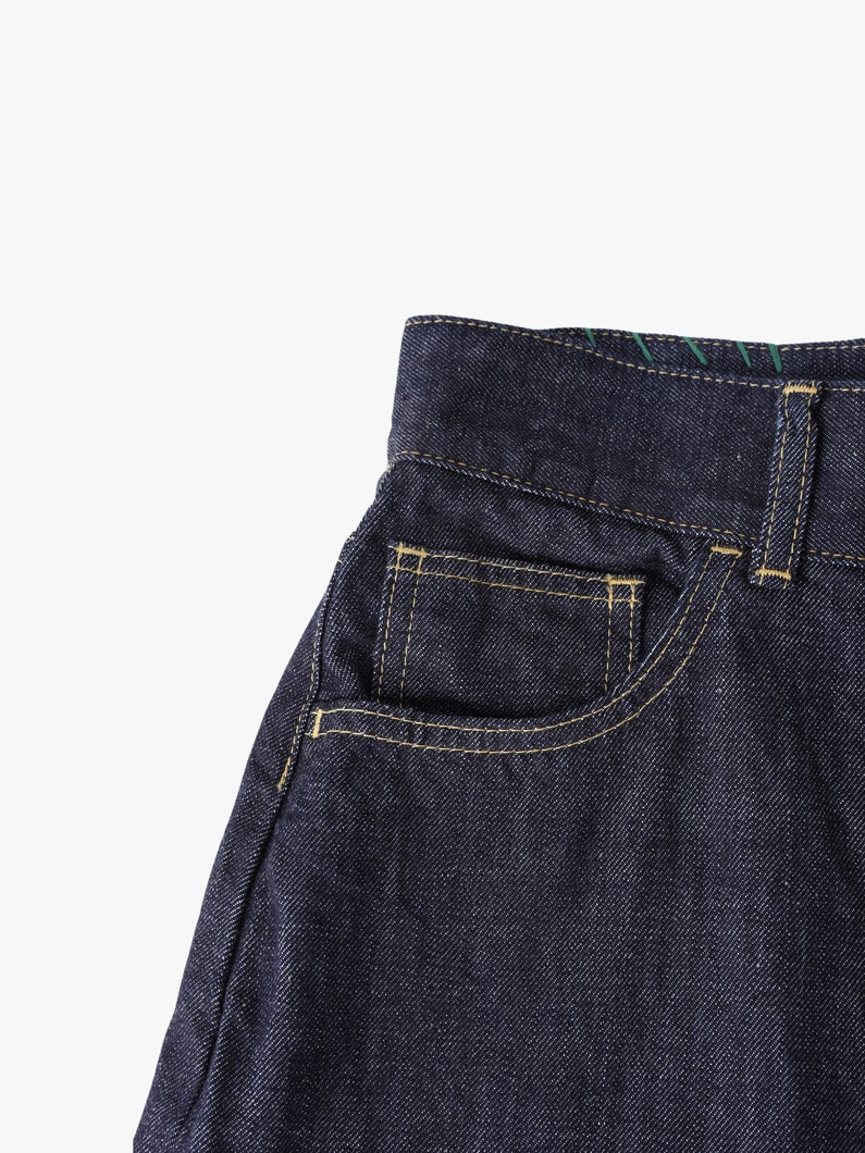 ワイド デニムパンツ（インディゴ） 詳細画像 indigo 3