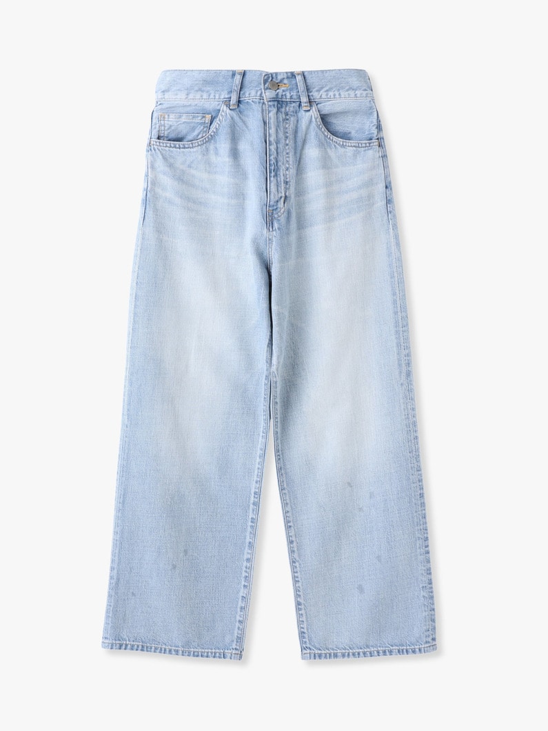 オーガニックコットン ビッグデニムパンツ 詳細画像 blue 7