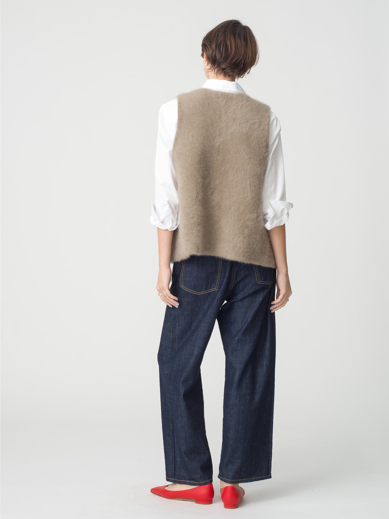 オーガニックコットン ビッグデニムパンツ 詳細画像 indigo 2