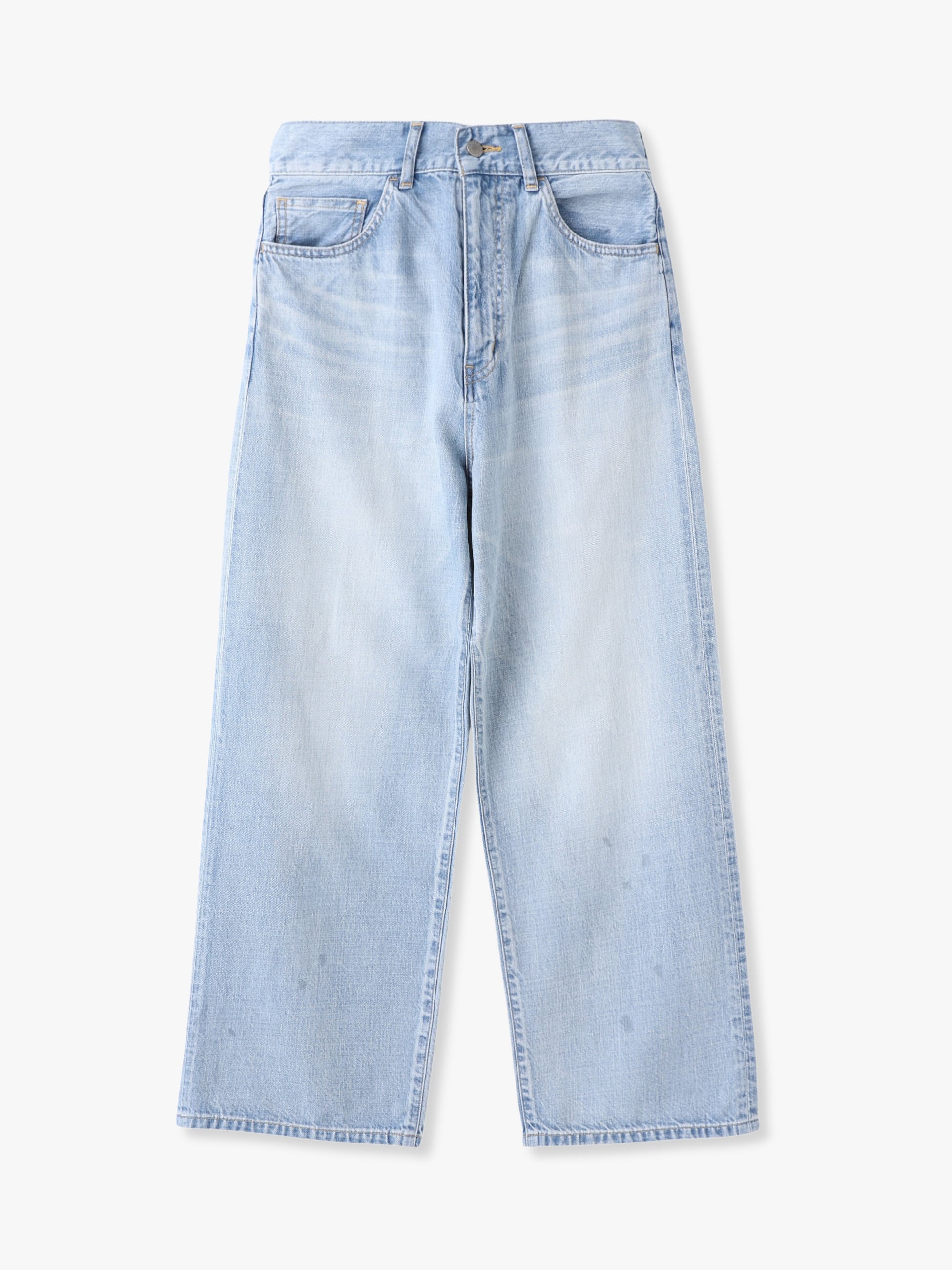 新品　ロンハーマンヴィンテージ　オーガニックコットンデニムパンツ　白　26 オーガニックコットン ビッグデニムパンツ｜RH Vintage(アール