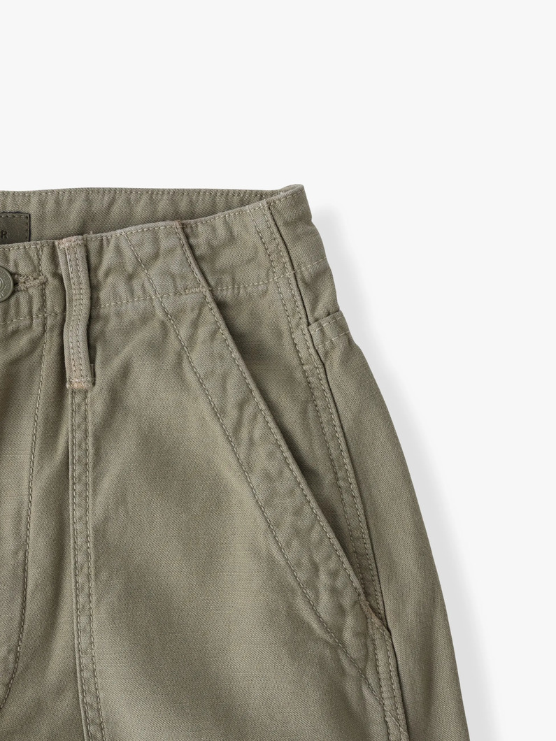 ファンガール ファティーグ フラッド パンツ（カーキ） 詳細画像 khaki 3