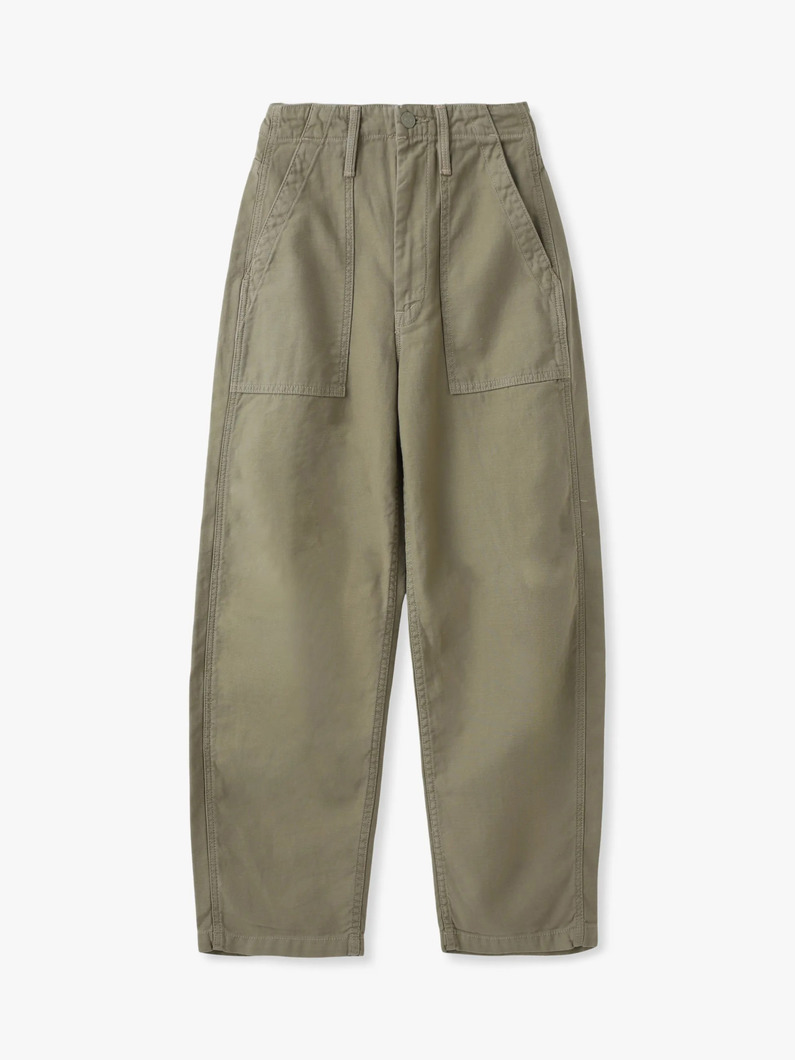 ファンガール ファティーグ フラッド パンツ（カーキ） 詳細画像 khaki 3