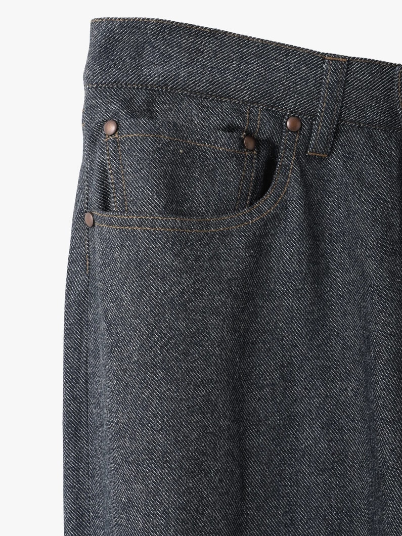 シルクデニム パンツ 詳細画像 indigo 3