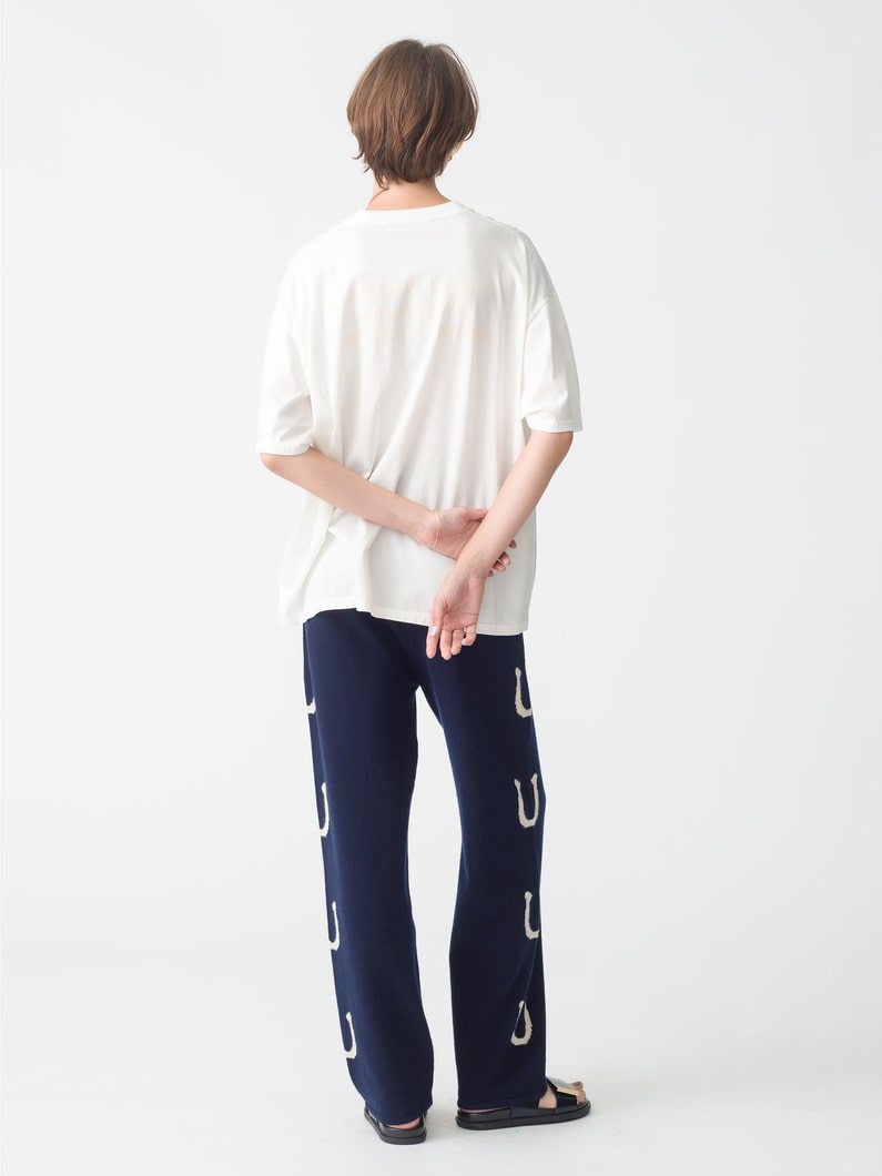 ホースシュー ニットパンツ 詳細画像 navy 3