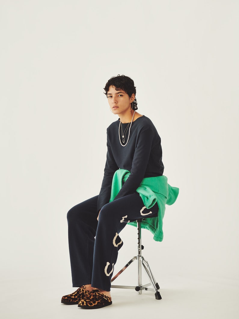 ホースシュー ニットパンツ 詳細画像 navy 4