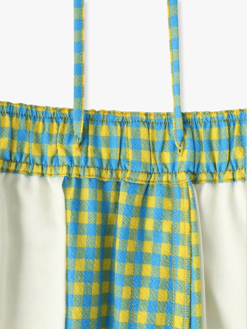 ギンガムチェック イージーパンツ 詳細画像 yellow 2