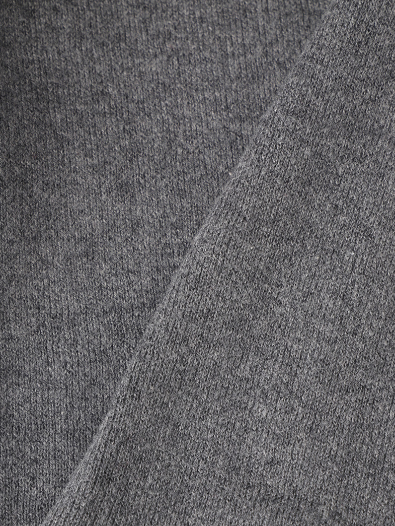 コットン カシミア ニットパンツ（チャコールグレー/ネイビー） 詳細画像 navy 4