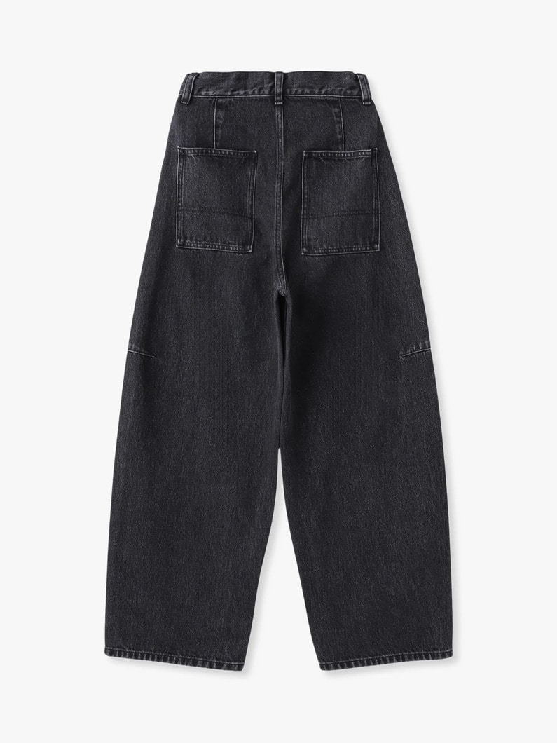 カーヴィー デニムパンツ（ブラック/インディゴ） 詳細画像 indigo 1