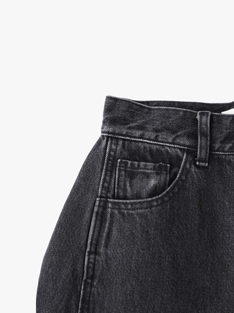 カーヴィー デニムパンツ（ブラック/インディゴ） 詳細画像 indigo 3