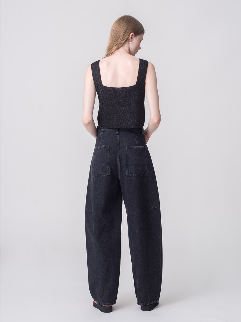 カーヴィー デニムパンツ（ブラック/インディゴ）｜RHC(アールエイチ