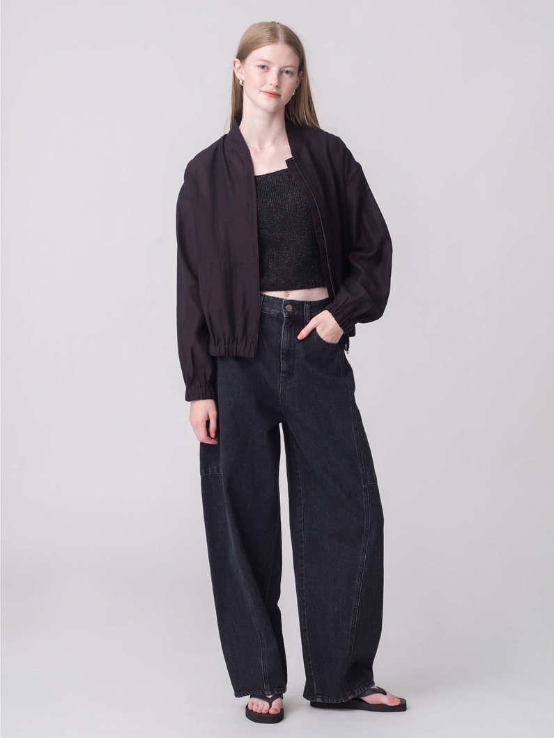 カーヴィー デニムパンツ（ブラック/インディゴ） 詳細画像 black 5