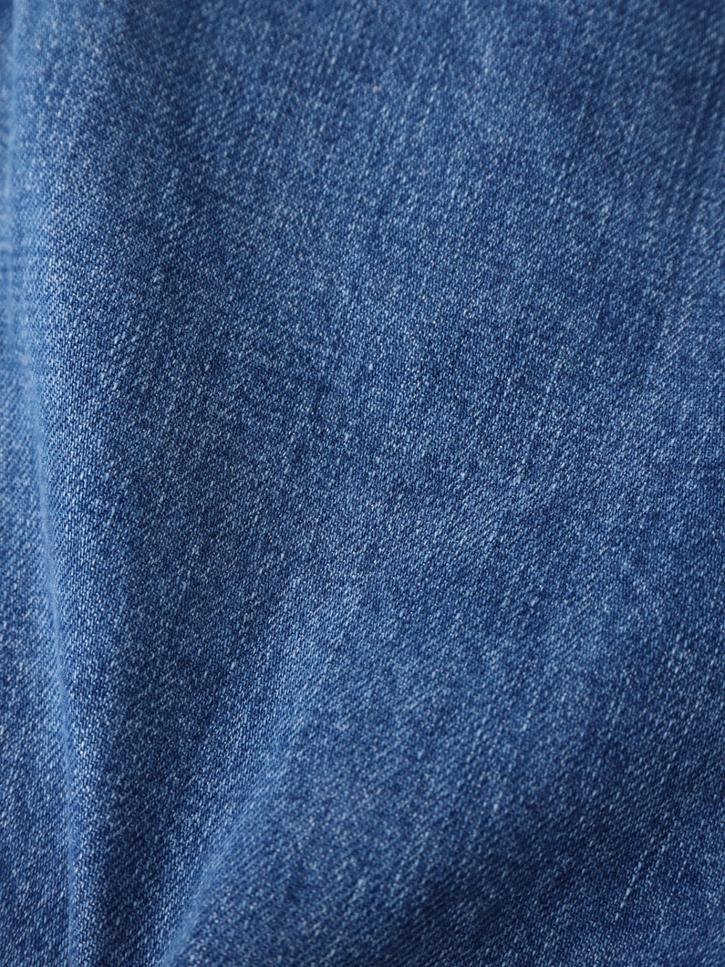 パッチ フラワー デニムパンツ 詳細画像 indigo 4