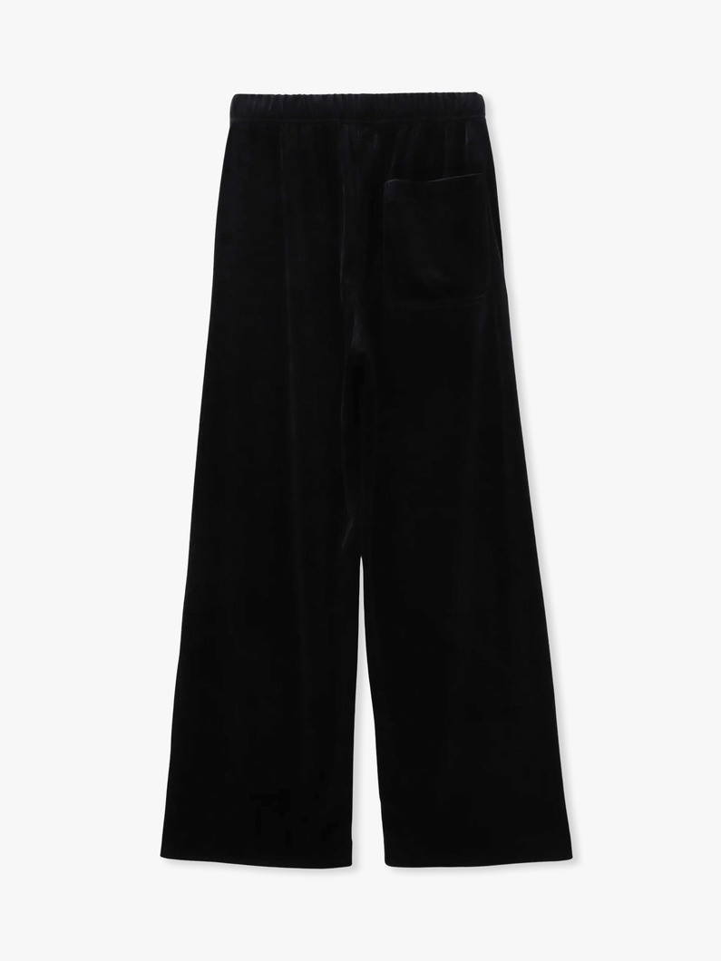 ベロア イージーパンツ（ブラック/グレージュ） 詳細画像 greige 1