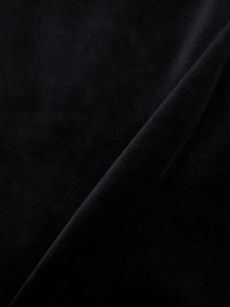 ベロア イージーパンツ（ブラック/グレージュ） 詳細画像 greige 4