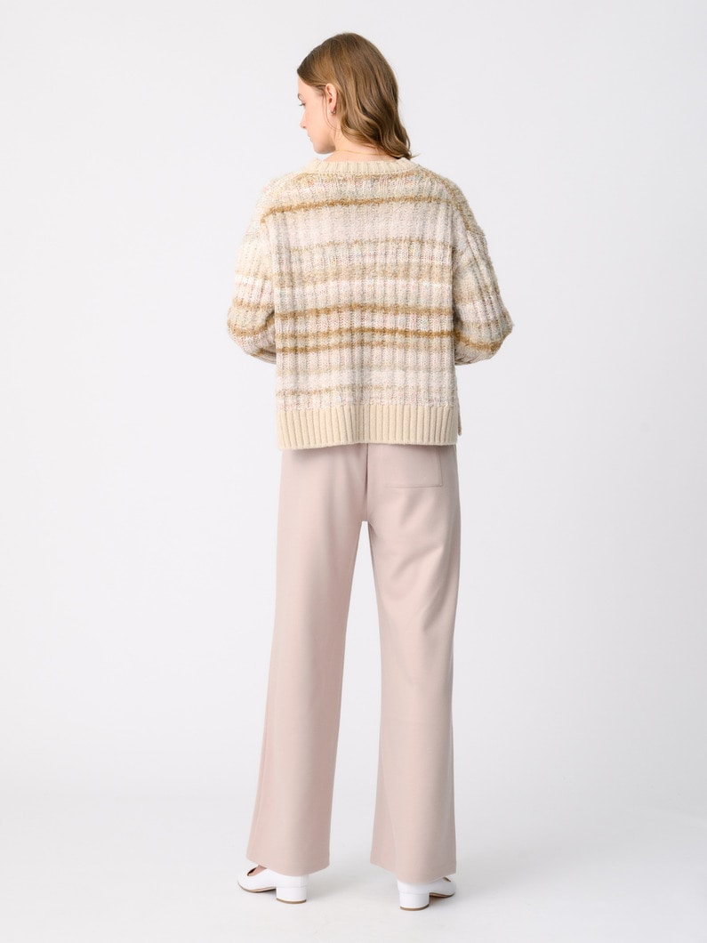 ウール ストレート イージーパンツ 詳細画像 ivory 2