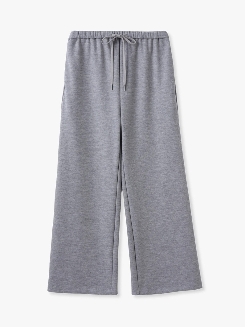 ウール ストレート イージーパンツ 詳細画像 gray