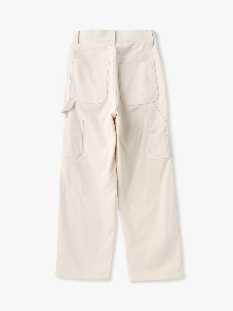 コーデュロイ ワーク パンツ（アイボリー/ピンク） 詳細画像 pink 1