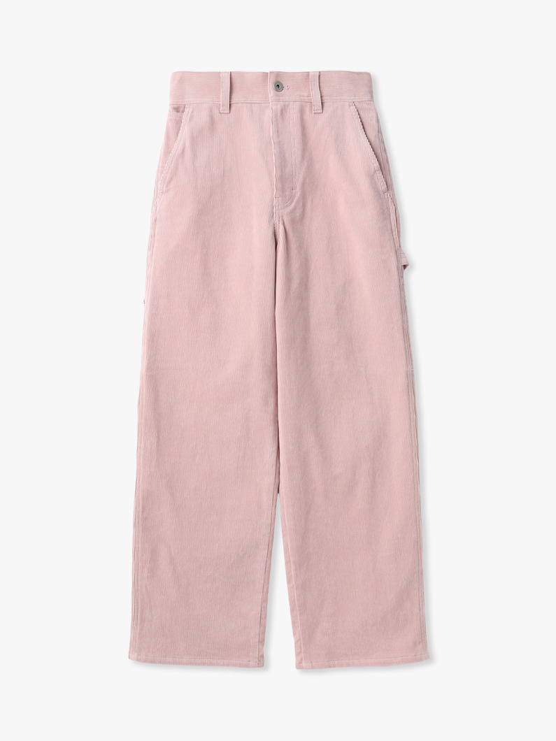 コーデュロイ ワーク パンツ（アイボリー/ピンク） 詳細画像 pink 1