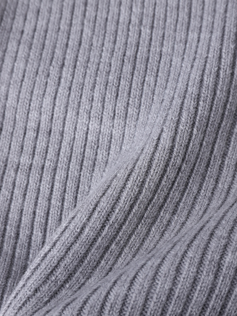 リブニット パンツ（アイボリー/グレー） 詳細画像 ivory 2