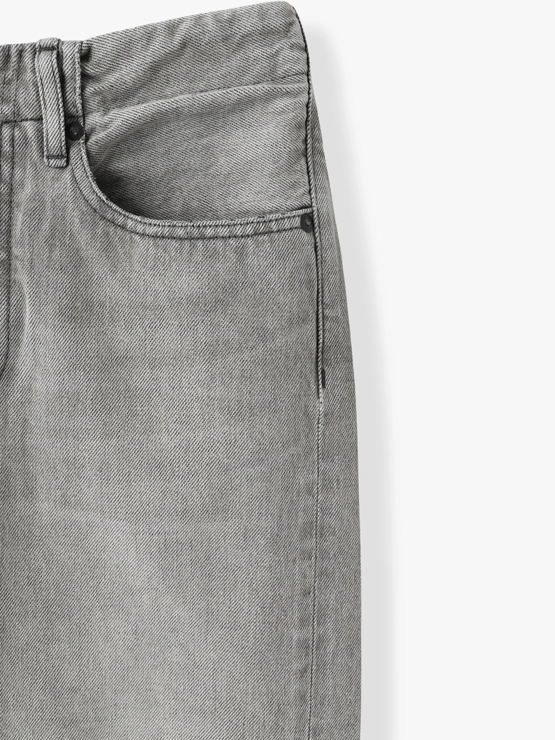ストレートジーン クラッシュデニムパンツ（グレー） 詳細画像 gray 3