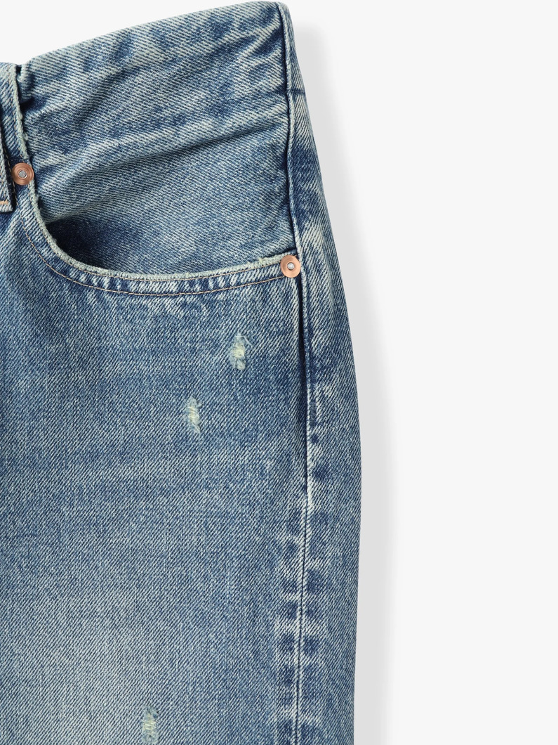 ストレートジーン デニムパンツ（ブルー） 詳細画像 blue 3