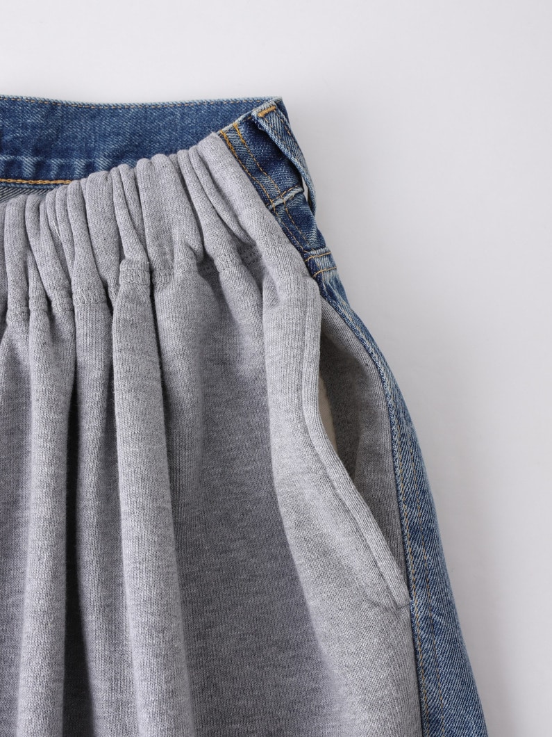 ハイブリッド スウェット デニムパンツ 詳細画像 blue 3