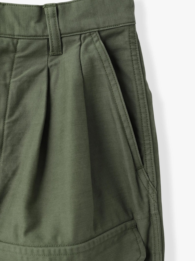 バギーサテン カーゴパンツ 詳細画像 olive 3