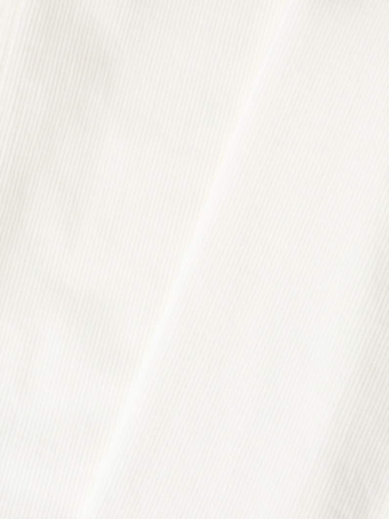 オーガニックコーデュロイ ワイドパンツ 詳細画像 white 4