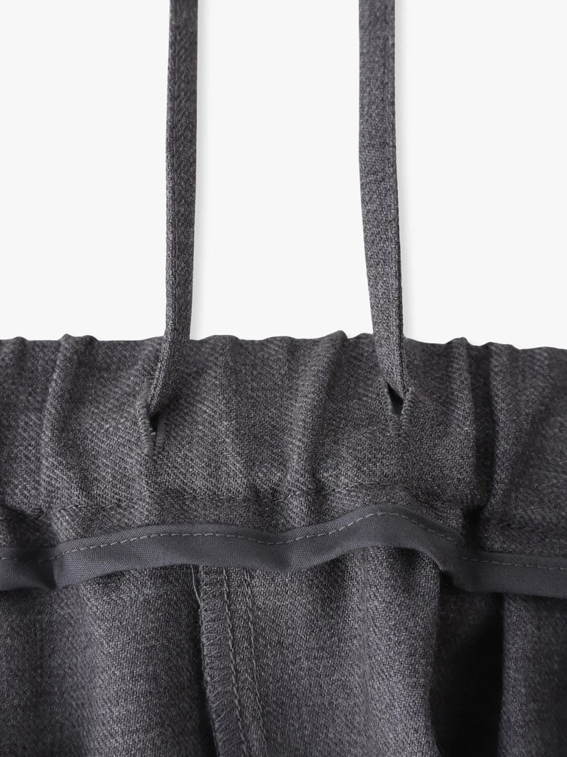 ウール ワイド フレアパンツ（ブルー/グレー） 詳細画像 gray 2